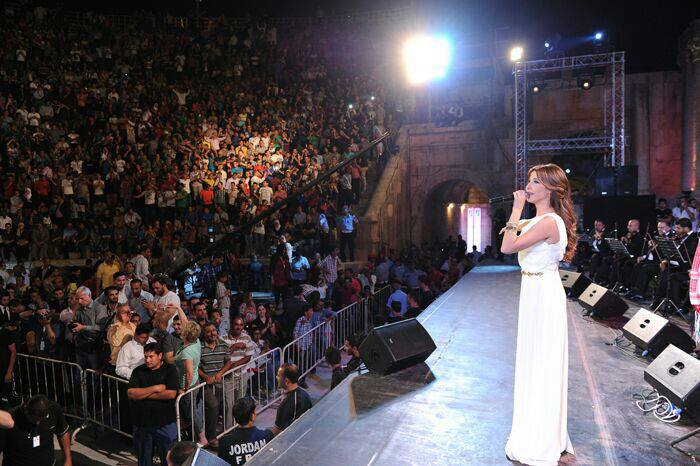 Nancy Ajram in Jarash